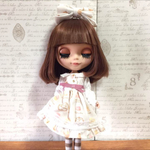 ブライス リカちゃん サイズOF スイーツ柄ワンピースセット