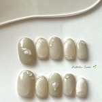 no.133 pistachio × magnet gradation/ピスタチネイル/マグネットネイル/グラデーションネイル/ネイルチップ/ニュアンスネイル/ぷっくりネイル/水滴ネイル/