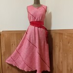 着物リメイクワンピース♪68♪総絞り♪110cm