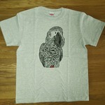 【受注制作】「ヨウムちょっといい顔」Tシャツ 【 サイズ×カラーを選べるオーダーメイド Tシャツ（3000円～）】