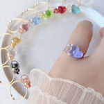 【推しに手を振る、その瞬間まで】恋花リング 推し色 推し活 フラワー メンカラ ハート コンサート ライブ