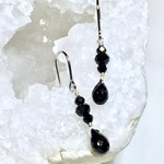 Black spinel. 〜天然石ブラックスピネルのピアス〜