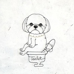 おトイレしているシーズーのワイヤーアート◎愛犬を癒しのインテリア空間に