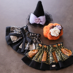【Halloween予約ページ】ビブ・被り物　　犬 服 ハロウィン スタイ かぼちゃ 魔女 帽子 つけ襟