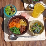 ミニチュアフード　ビビンバ定食　韓国料理　インテリア　夏