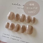 𝑏𝑒𝑖𝑔𝑒 𝑚𝑎𝑟𝑏𝑙𝑒  × 𝑔𝑜𝑙𝑑 𝑓𝑟𝑒𝑛𝑐ℎ ﾈｲﾙﾁｯﾌﾟ /  冬ネイル ゴールドネイル ホワイトネイル マグネットネイル ニュアンスネイル バレンタインネイル