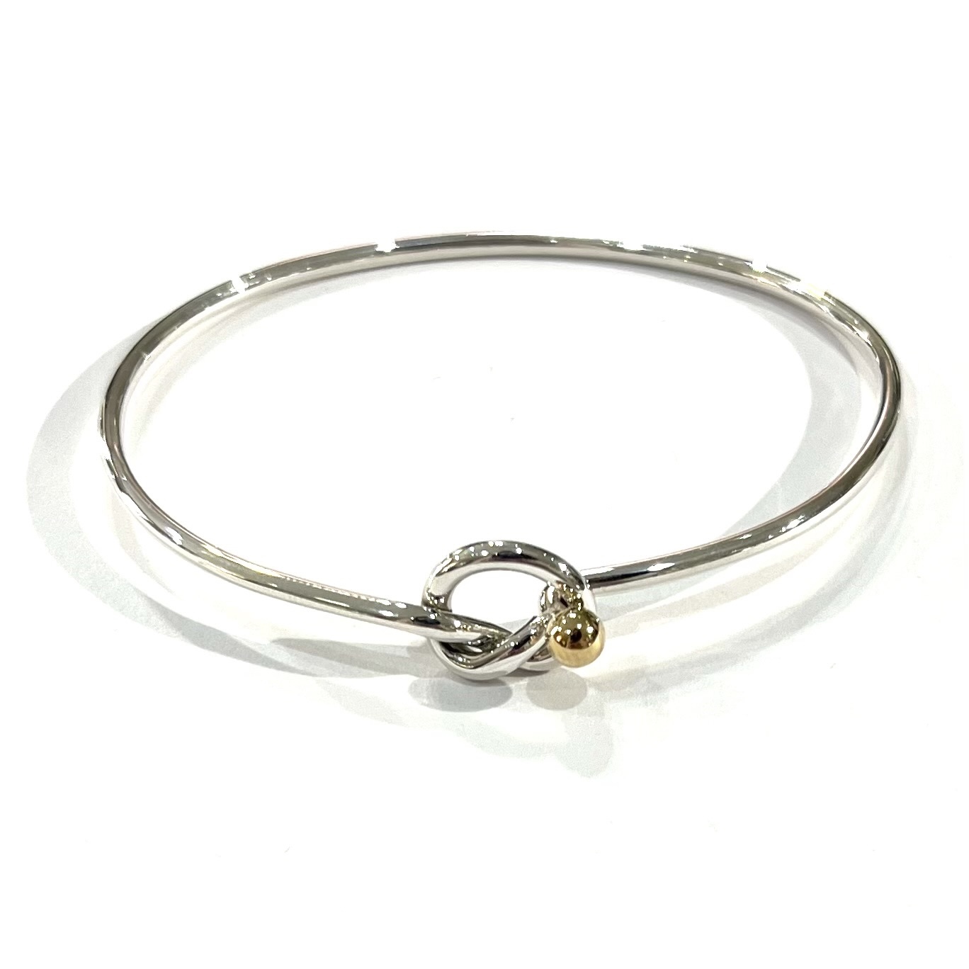 TIFFANY&CO. 】2882 silver925 ×18k ラブノット バングル ブレスレット