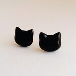 【送料無料】黒猫のピアス/イヤリング