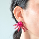 Sucre【レザーピアス/イヤリング】“pink”
