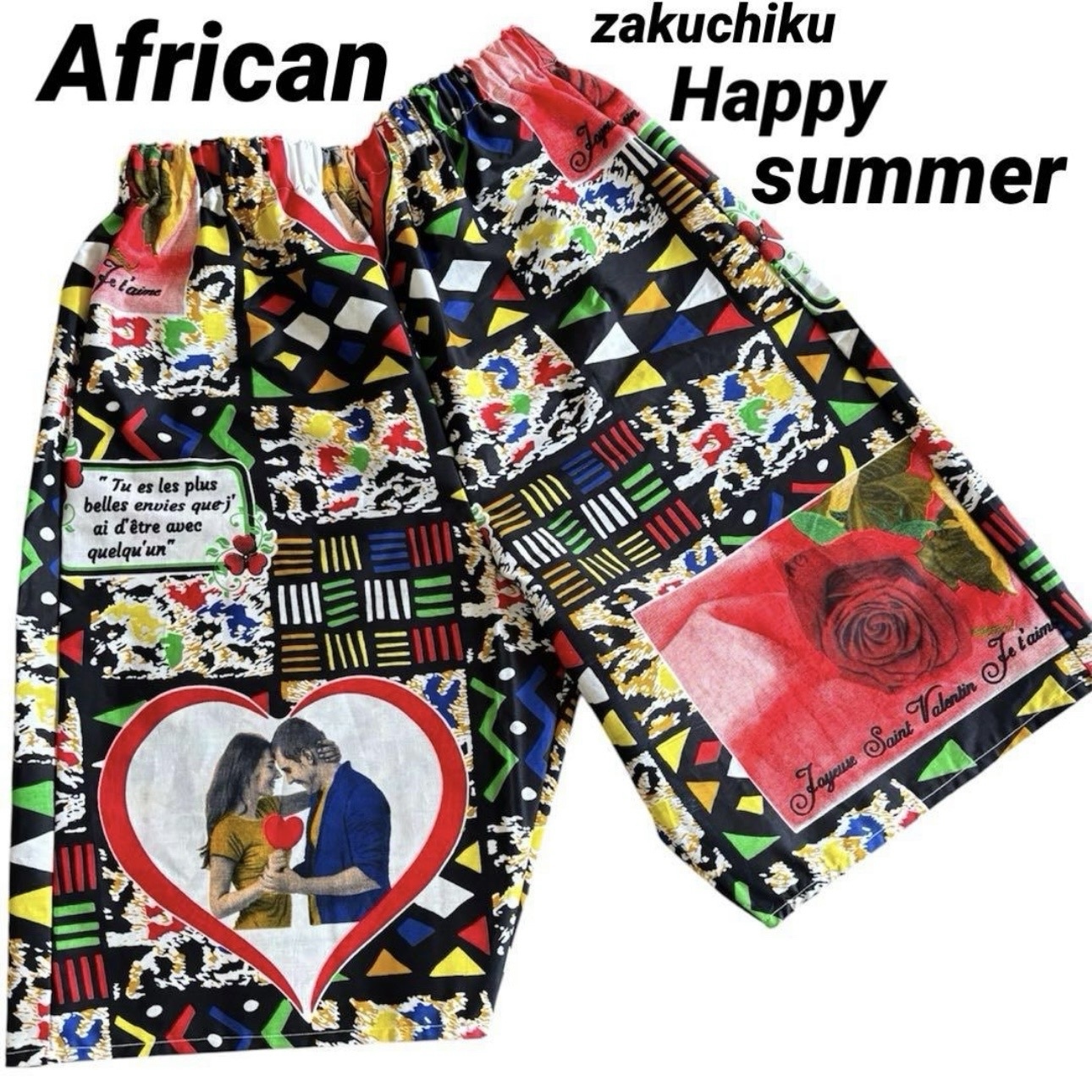 期間限定SALE‼️】アフリカンバティック zakuchiku ハーフパンツ