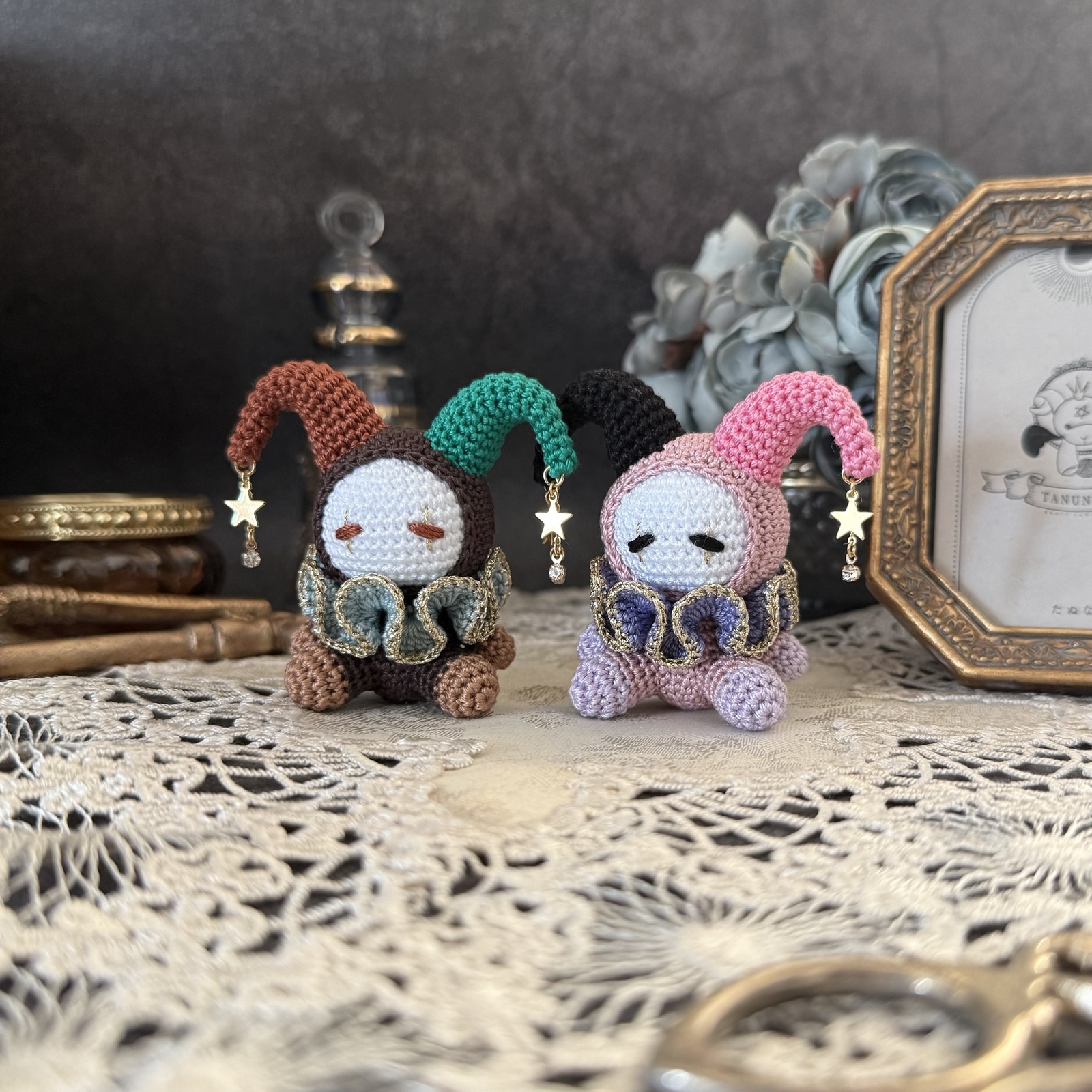 PDF Crochet Pattern:ピエロ/道化師/クラウンのあみぐるみパターン