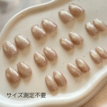 All fit M.01 -milky shine-  計測不要チップ　形状記憶チップ　ネイルチップ初心者　こんなの欲しかった