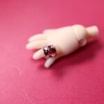 専用ページ　オビツ11サイズ指輪・桜色　(シルバー）