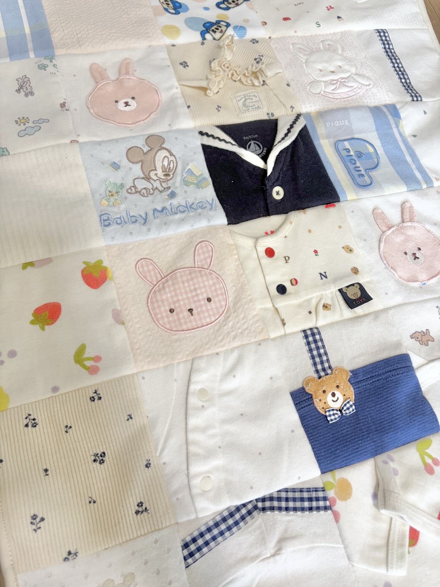 オープン価格‼️】ベビー服リメイクブランケット| 子供服リメイク