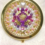 コンパクトミラー　stardust parade pink Ⅱ　レジン