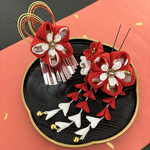 リボンが可愛い♡ピンクと青の髪飾り