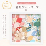 背景アート✾ご祝儀袋リメイク✾ご祝儀袋の柄もしっかり残せます♩