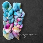 Color Bloom 1/ Hand Dyed Crossbred Sliver
