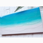 4層　心をゆっくり休めたい方へ　海アート　レジンアート45×22cm