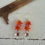 🆕色づく紅葉のグラデーションピアス🍁（イヤリング）