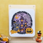 クロスステッチキット　ハロウィンねこさん