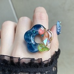 〜宝石の海💎花リング〜