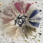 ○WHITElacemanure hairgom○ホワイトレースとチュールのヘアゴム