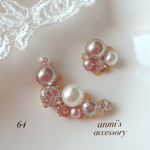 【64】秋冬オススメ♡モカブラウン＊イヤーカフ＆ピアス