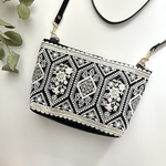 Mサイズ　インド刺繍リボン・ショルダーバッグ　 ポシェット