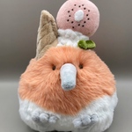 キウイジェラートひっくり返しちゃった！キーウィちゃん（レッド、カラースプレー）