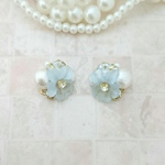 再販♡ お花 ビジューピアス ビジューイヤリング