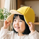 ひょっこり可愛い♡バナナの帽子 🍌 ベビー キッズ 帽子 誕生日 記念日 撮影用 お出かけ ギフト 出産祝い ハンドメイド フルーツ なりきり くだもの 衣装　大人サイズもOK