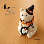 しろくま貯金箱用　　　　　　　　　　　🎃 HappyHalloween Party🎃　col. orange