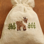 【牧野様専用】カモシカ刺繍巾着