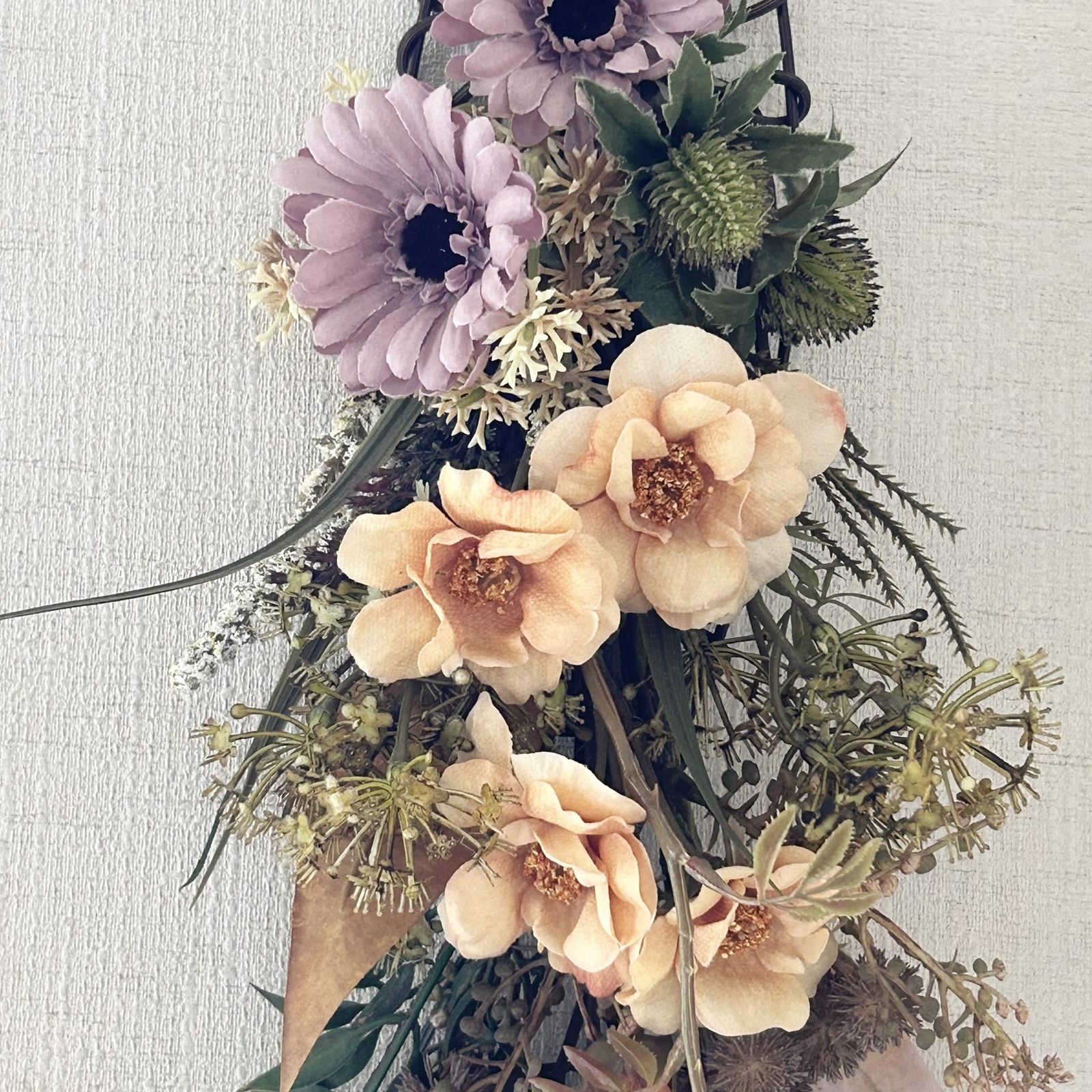 秋色スワッグ” (ワイヤーベース付き)花材は全て高品質アーティ