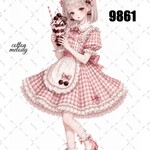 original sticker « no.9861 »     //     人物ステッカー オリジナルステッカー オリジナル人物ステッカー ステッカー cotton melody