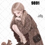 original sticker « no.9891 »     //     人物ステッカー オリジナルステッカー オリジナル人物ステッカー ステッカー cotton melody