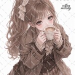 original sticker « no.9953 »     //     人物ステッカー オリジナルステッカー オリジナル人物ステッカー ステッカー cotton melody