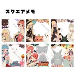 【pop Halloween】©︎unichoco 新作デザイン｜スクエアメモ