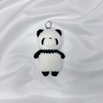 もこもこパンダちゃんのあみぐるみ（キーホルダー）🐼