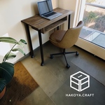 96. Work Desk 棚&キャスター付き 90×40 組立工具不要 アイアン/デスク/机/テーブル