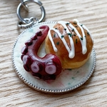 たこ足たこ焼き器のキーホルダー ミニチュア