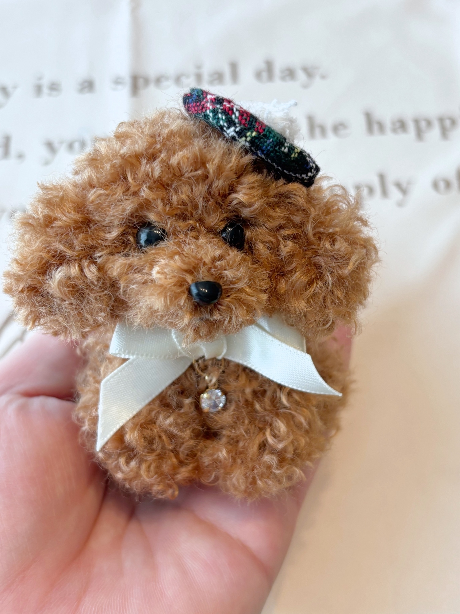 幸せを願う犬 ビションフリーゼ ビションプー トイプードル ぬいぐるみ