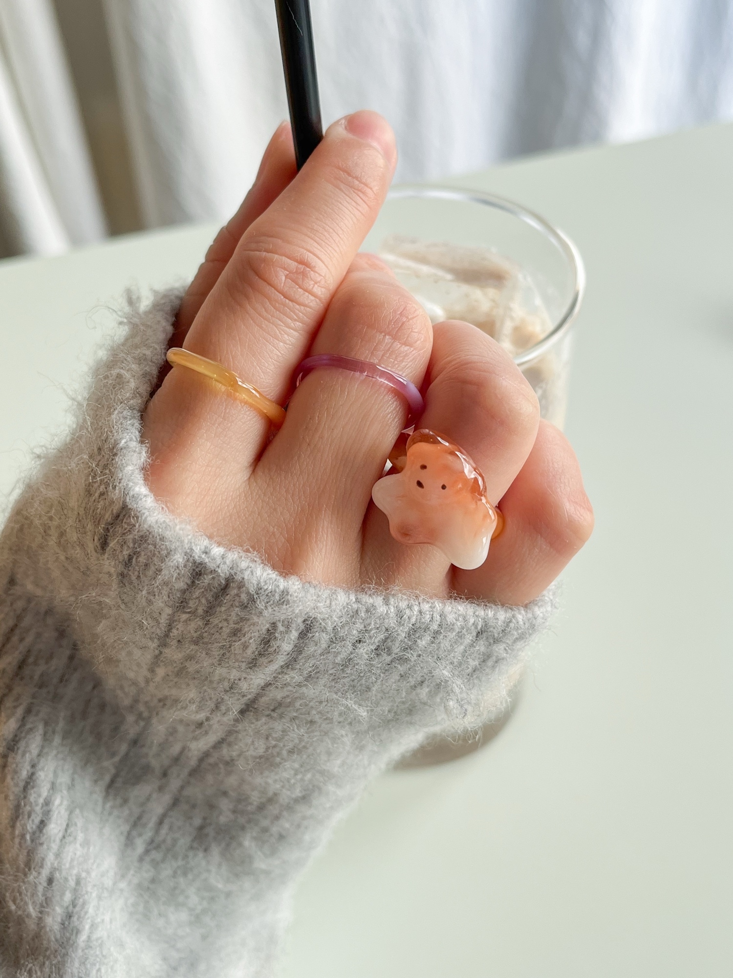 はしるこいぬリング マーブル - きままな子ぐま | minne byGMOペパボ