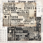 【D-148】デザインペーパー　Grunge paper２