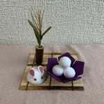 ちりめん細工・お月見だんごとうさぎ(2)