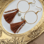 D.タッセルリングピアス