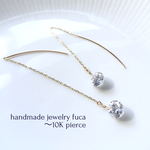 光あふれるピアス 〜10K  CZ💎お客様分