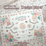 A4デザインペーパー_🧸刺繍bear🧸🧵𓊆9月新作𓊇