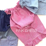 犬服♡ シャーリングネックのワンピース　PINK🩷